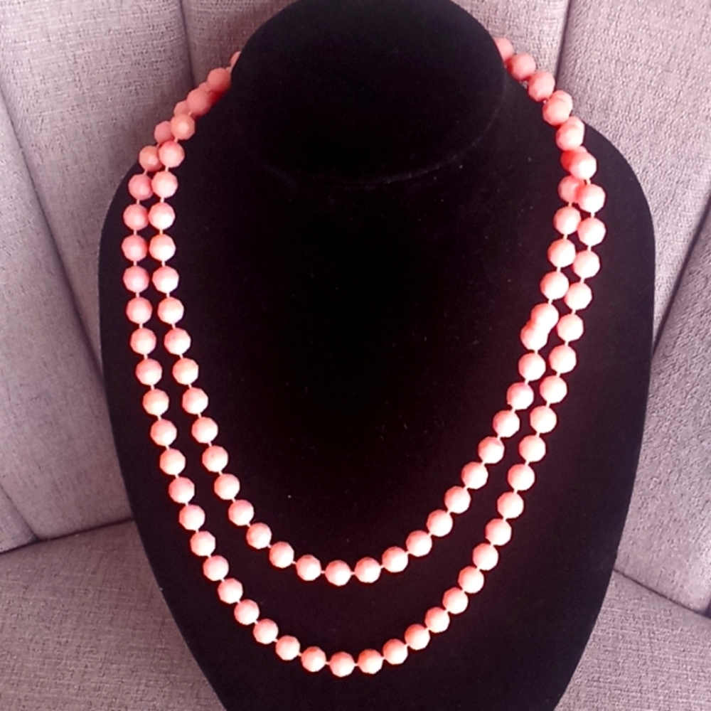 Vintage plastic composite bead necklace.